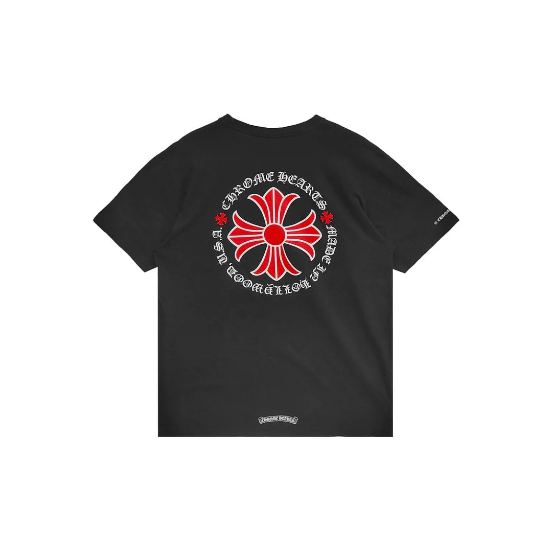 Chrome Hearts Made In Hollywood Plus Cross T-shirt Black/Red