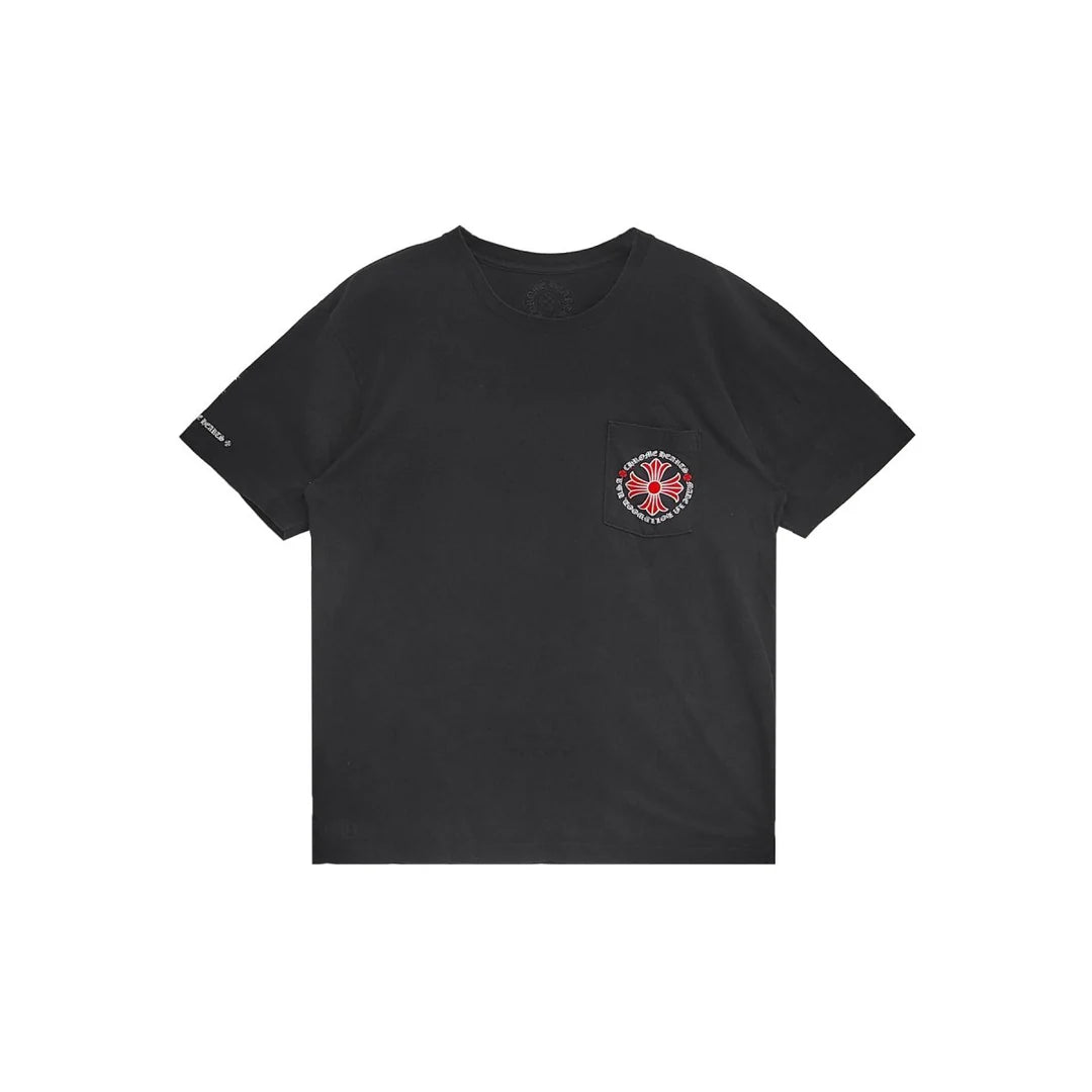 Chrome Hearts Made In Hollywood Plus Cross T-shirt Black/Red