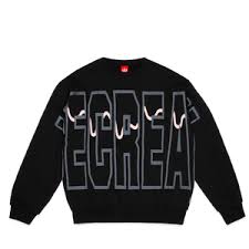 ICECREAM Pow Crew Sweatshirt in Black