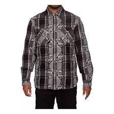 Ice Cream "Good Time" LS Woven Black Button Up (431-9600)