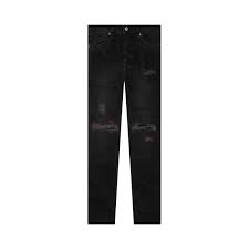 Ksubi Van Winkle Bottle Trashed Jeans 'Jet Black'