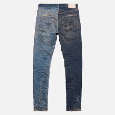 Purple-brand Dirty Mid Printed Denim Mens Style