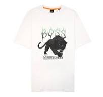 Hugo Boss Hugo Boss Tee Pantera Logo T Shirt White 001Hugo Boss Hugo Boss Tee Pantera Logo T Shirt White 001