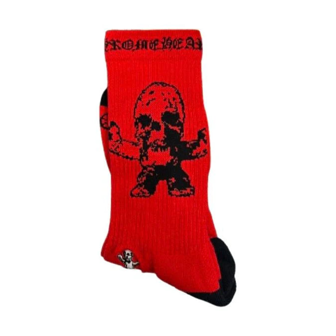 Chrome Hearts FOTI Socks Red Big Skull
