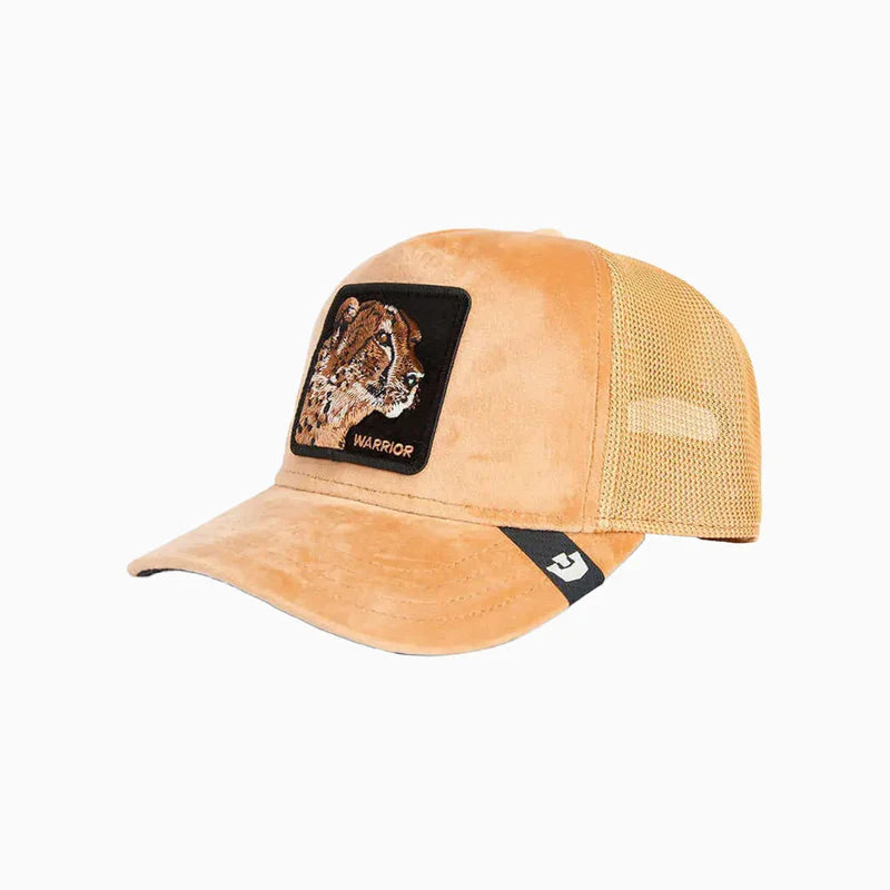 Velour Cheetah Trucker Hat