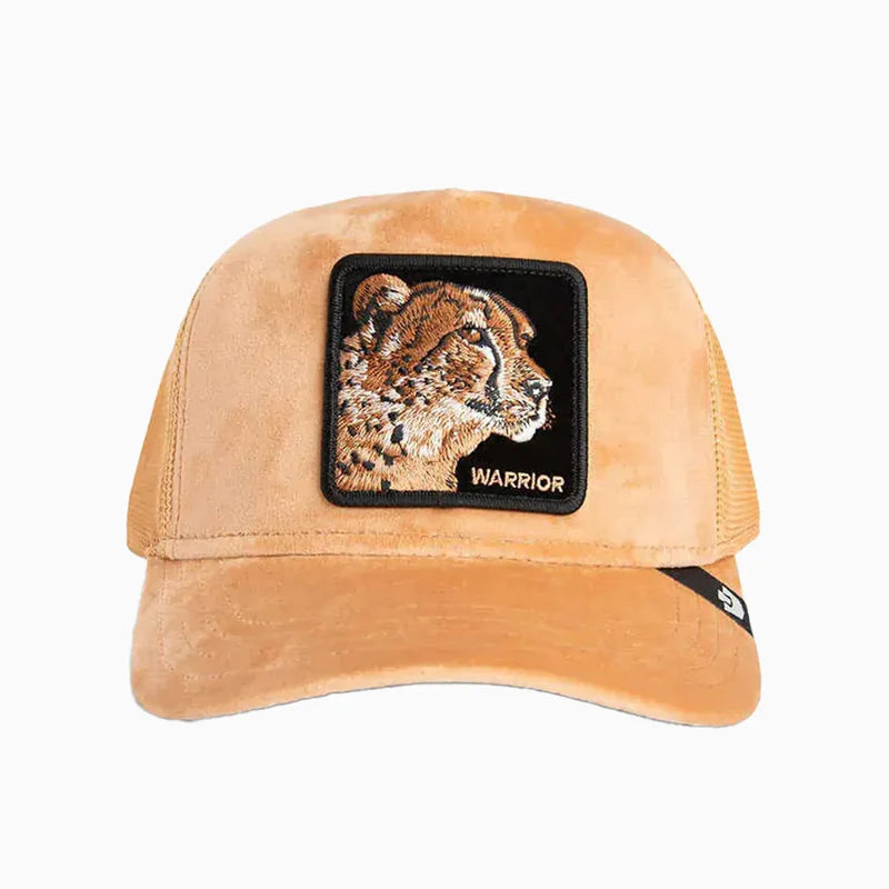 Velour Cheetah Trucker Hat