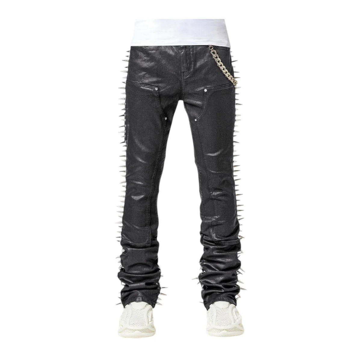 Obsidian Black Spikes Denim