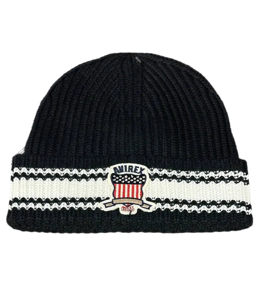 Icon Striped Beanie (black)