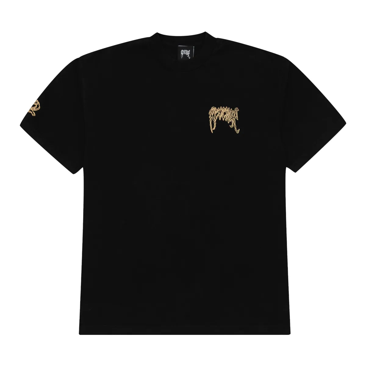 Revenge x Zillakami Crossbones Skull Tee Black/Beige