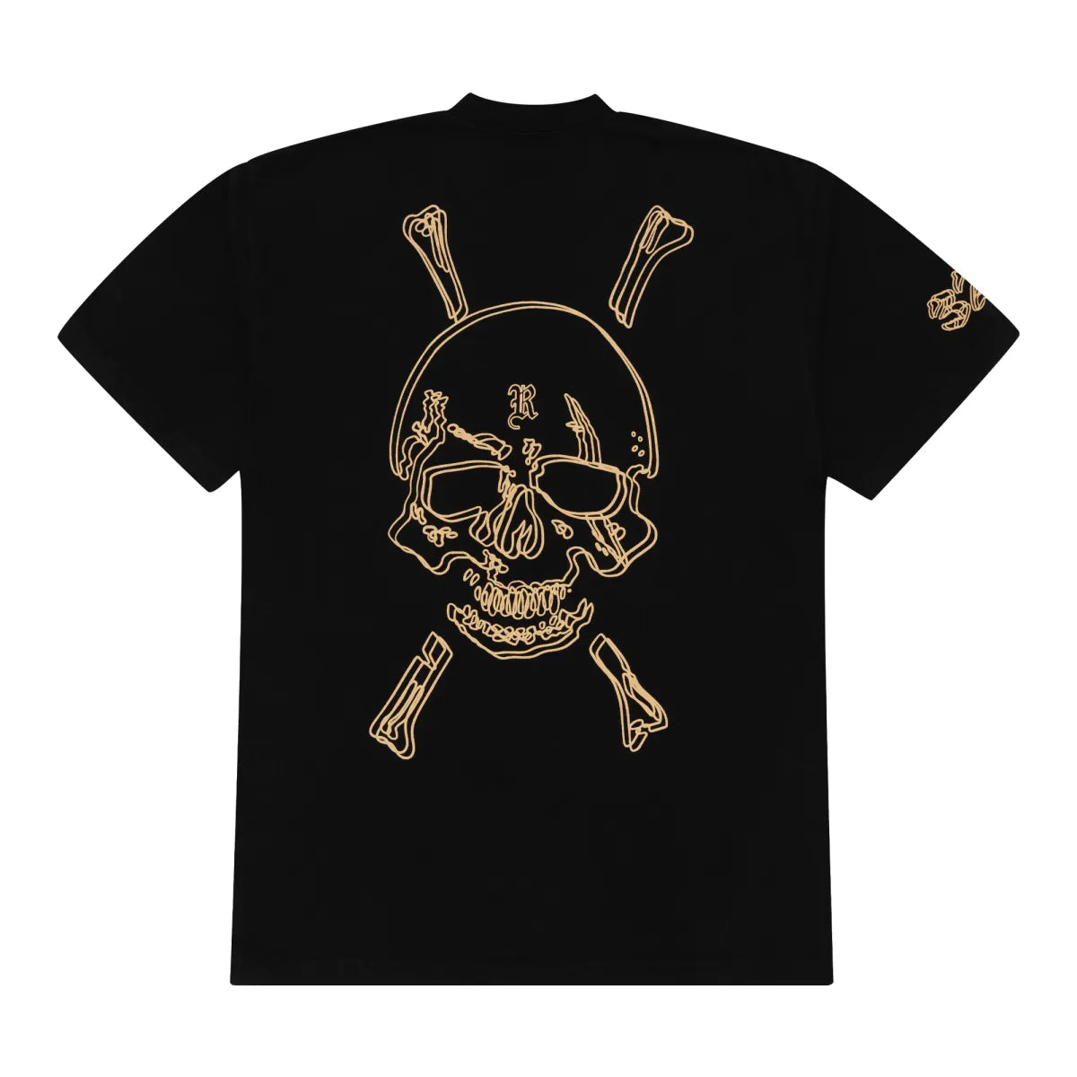 Revenge x Zillakami Crossbones Skull Tee Black/Beige