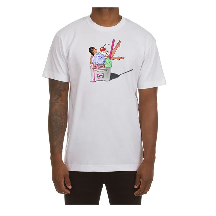 ICECREAM Pin-Up Graphic T-Shirt white