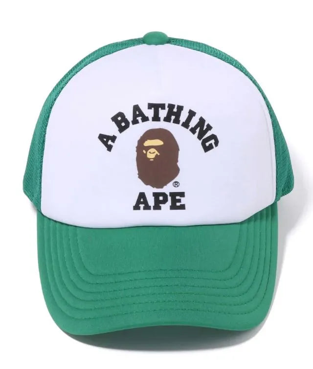 Bape College Trucker Hat Green