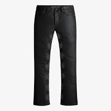 Lost Shdws Black on Black Waxed Denim | Black
