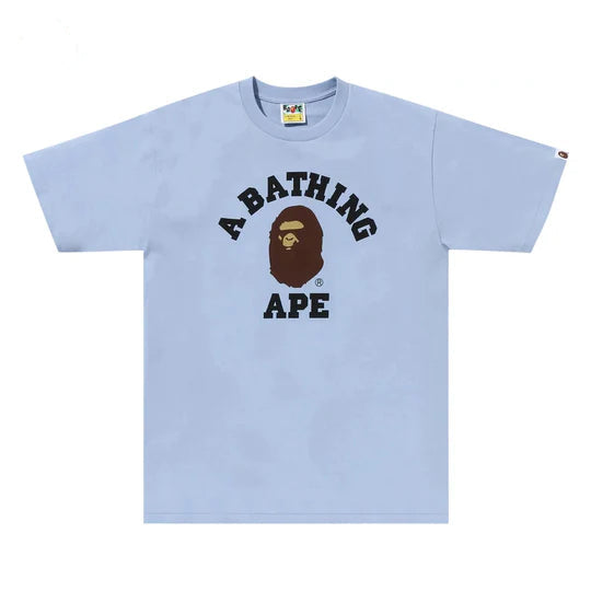 Bape Light Blue College Tee