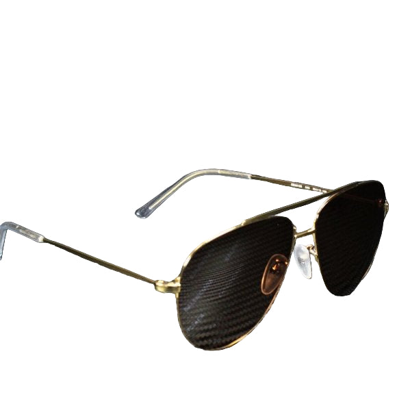 Balenciaga Unisex Gold and Brown Sunglasses