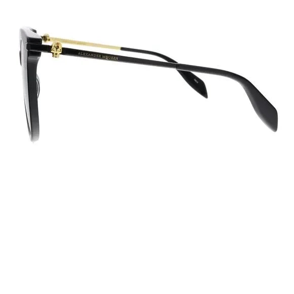 Alexander McQueen Black Rectangle Sunglasses