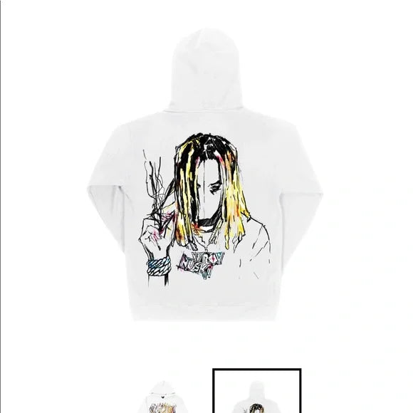 Revenge X Lil Durk hoodie white
