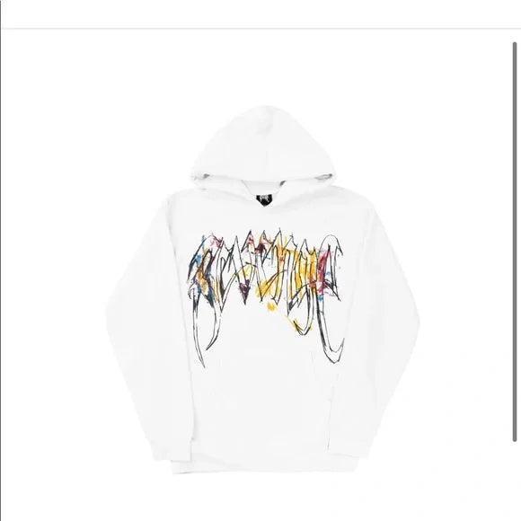 Revenge X Lil Durk hoodie white