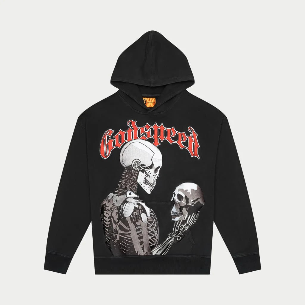 GODSPEED NEW YORK - Mankind vs Ai Embroidered Hoodie (Black)