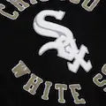 Men's Chicago White Sox Black Out Collection Vintage Logo Full-Snap Varsity Jacket