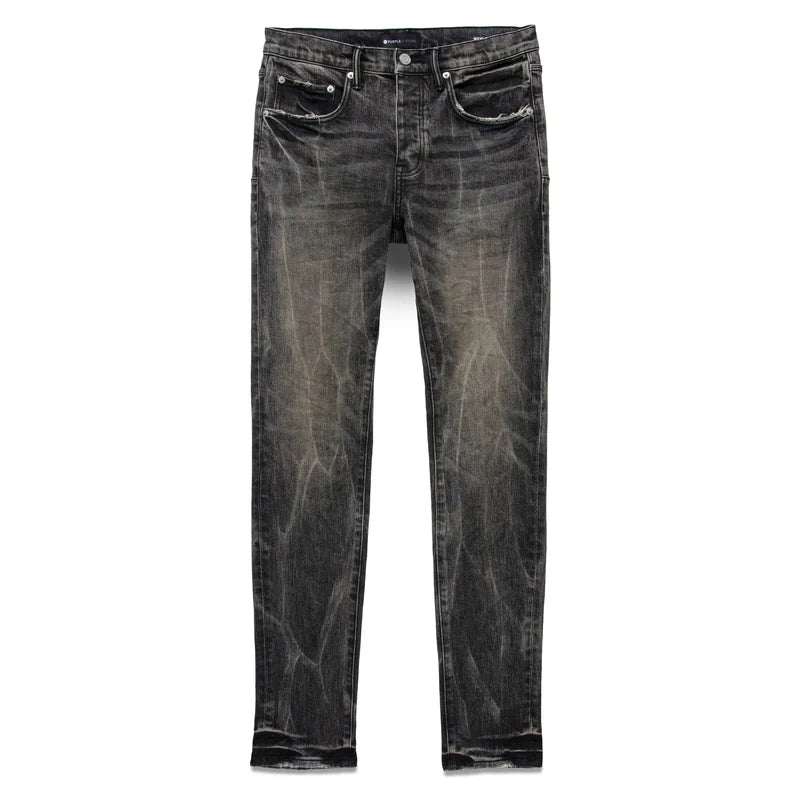 PURPLE BRAND P001-WBTA223 WASHED BLACK TIE ACID