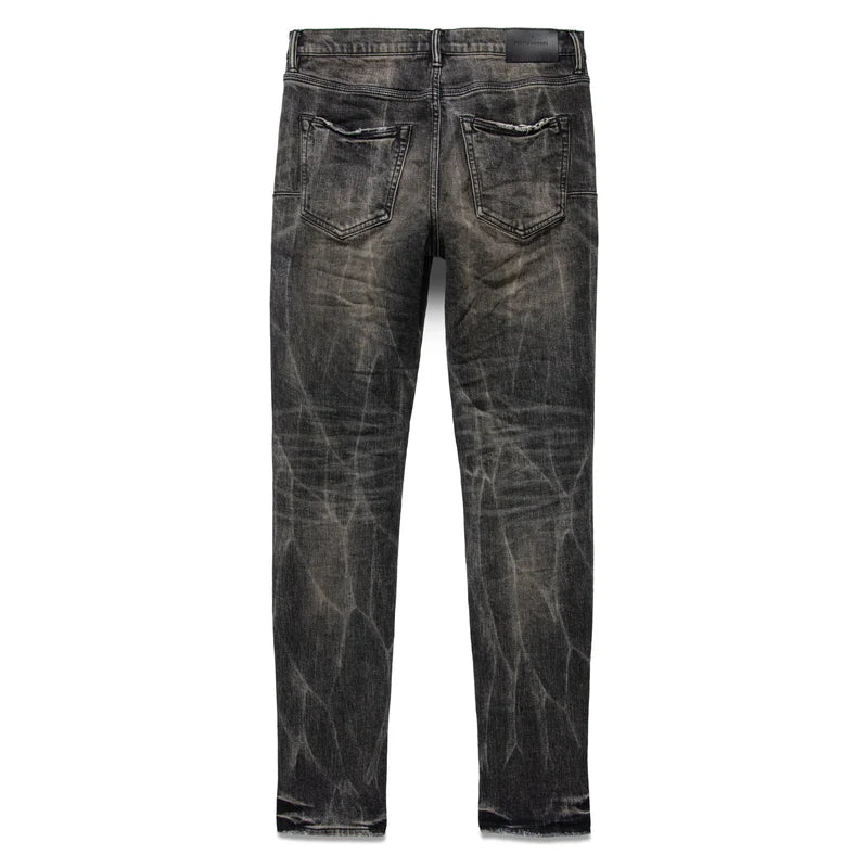 PURPLE BRAND P001-WBTA223 WASHED BLACK TIE ACID