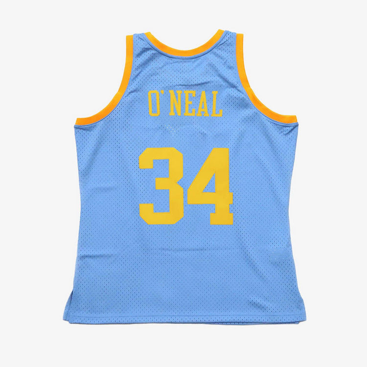 LA Lakers Men's Mitchell & Ness 2001-2002 Shaquille O'Neal #34 Replica Swingman MPLS Light Blue