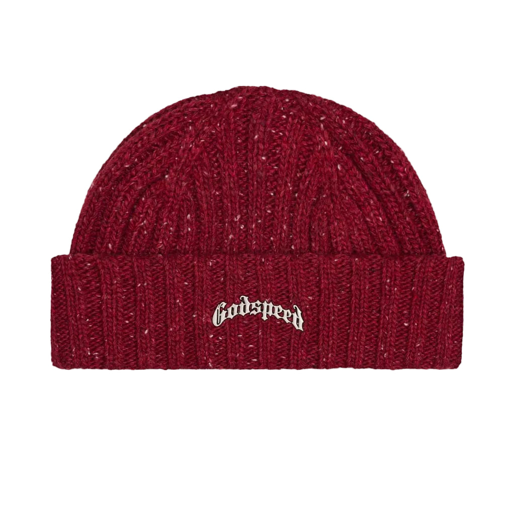 Og Logo Emblem Beanie (Burgundy Speckle)