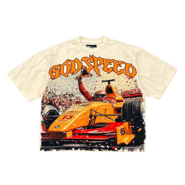 GODSPEED "F1 Finishline" T-Shirt (Bone)
