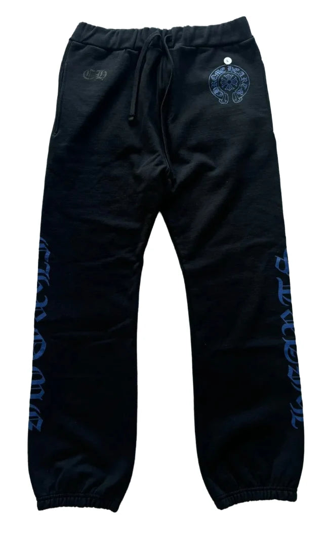 Chrome Hearts 'Black/Blue' Horseshoe Logo Sweatpants