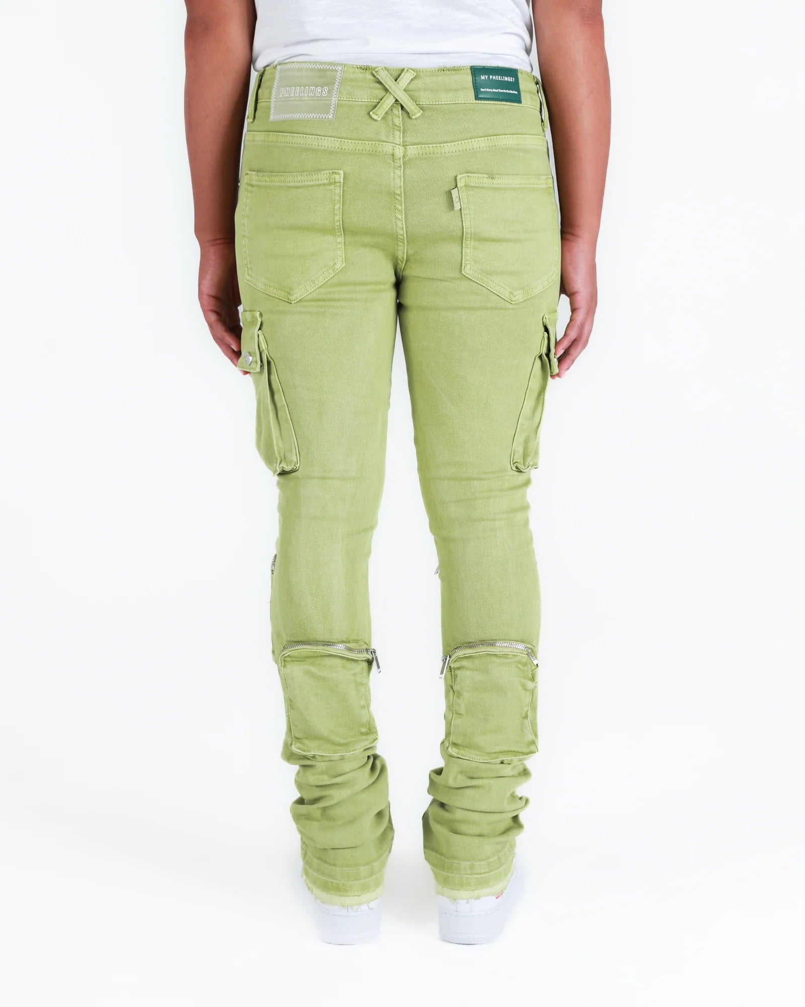 Pheelings CARGO FLARE STACK DENIM Going Green