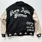 BORN SINNER VARSITY JACKET BLACK