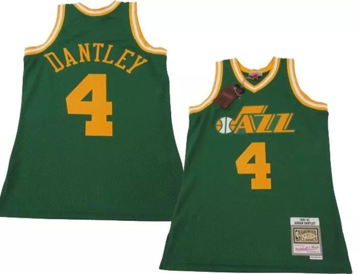 1980-81 Adrian Dantley #4 Utah Jazz Mens Mitchell & Ness Swingman Jersey