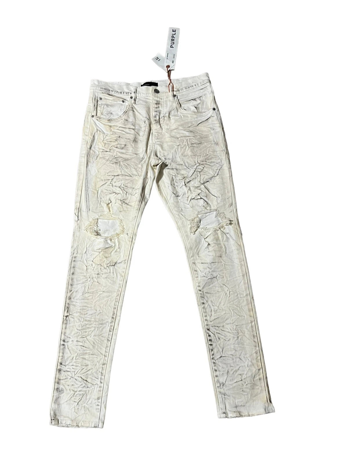 Purple × Purple Brand  Purple Brand Jeans Mens Dropped Fit P002 Cream