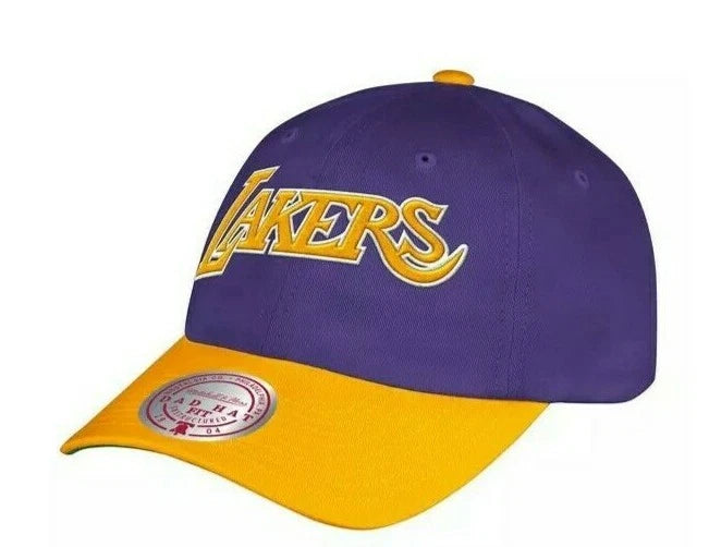 Mitchell & Ness Lakers 2-Tone Adjustable Dad Hat