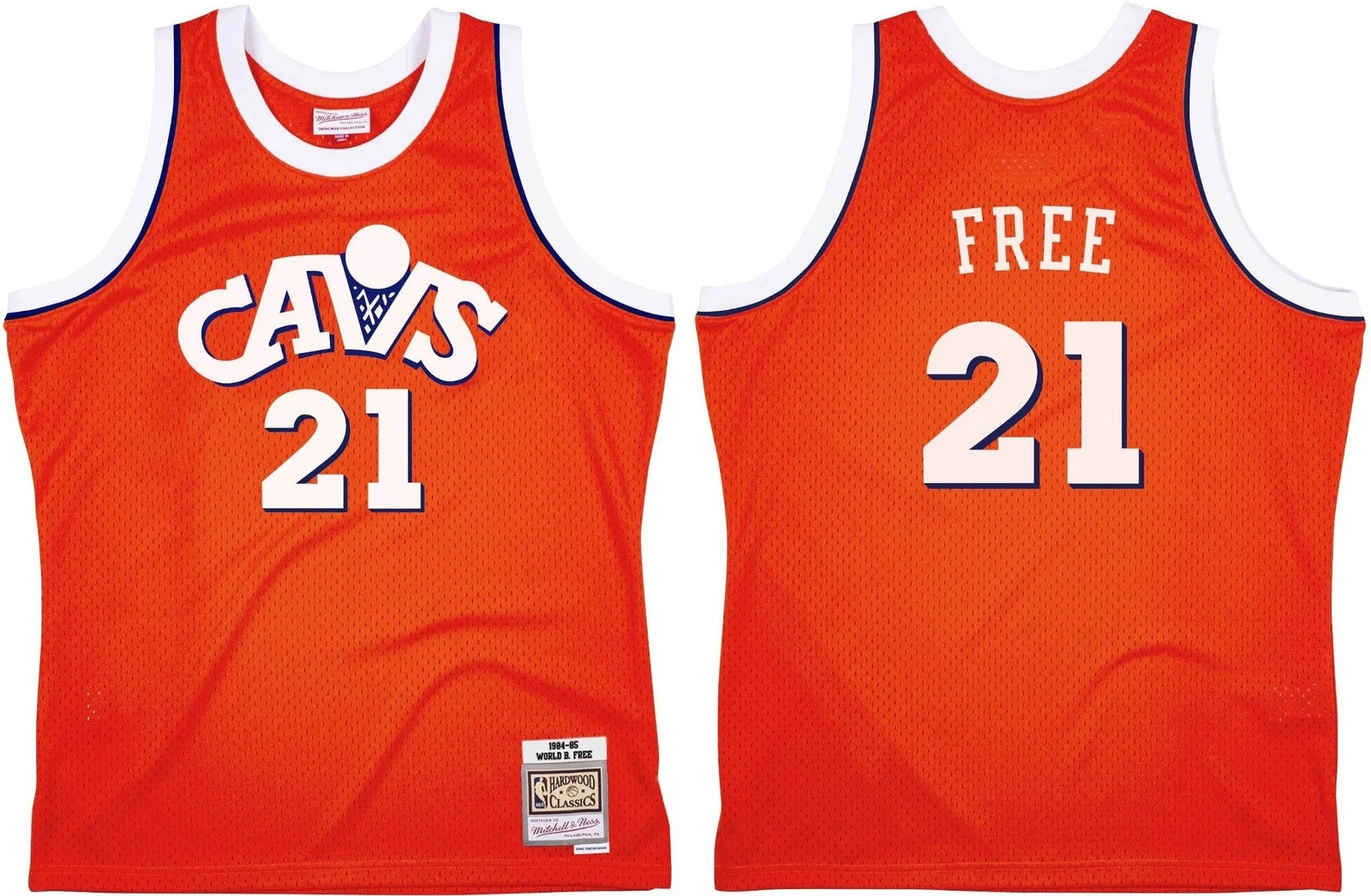 WORLD B. FREE 1984-85 Cavaliers Mitchell & Ness Hardwood Classic SWINGMAN Jersey