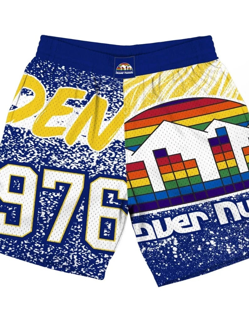Mitchell & Ness Men’s Denver Nuggets Throwback Jumbotron Jersey Shorts