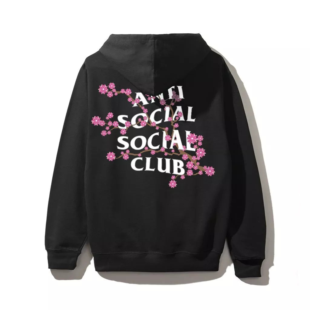 Anti Social Social Club Cherry Blossum Black Hoodie