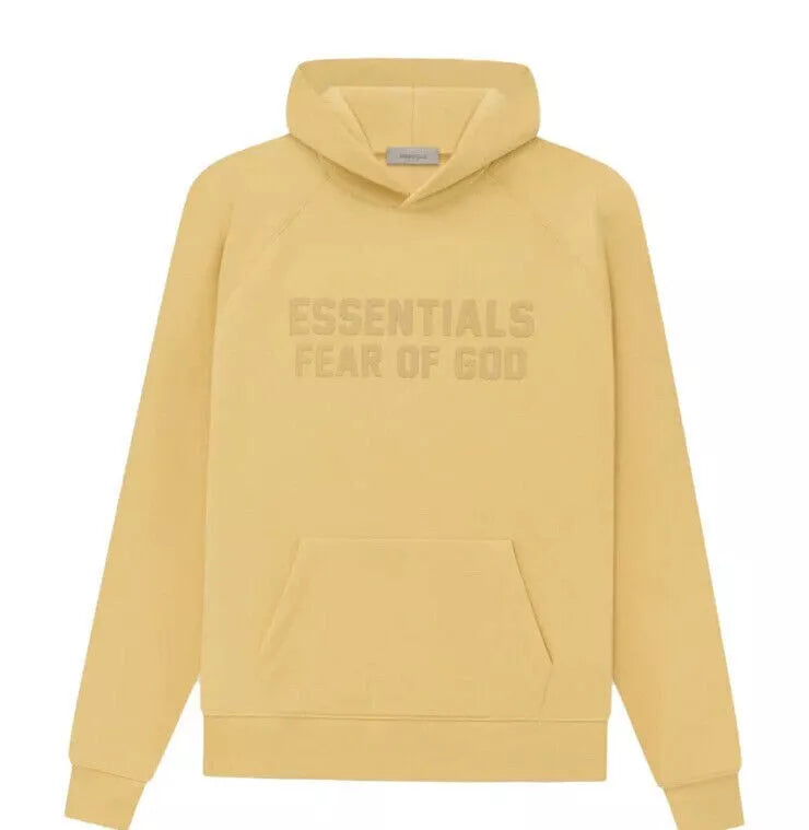 Fear of God Essentials Light Tuscan Yellow Pullover Hoodie FOG