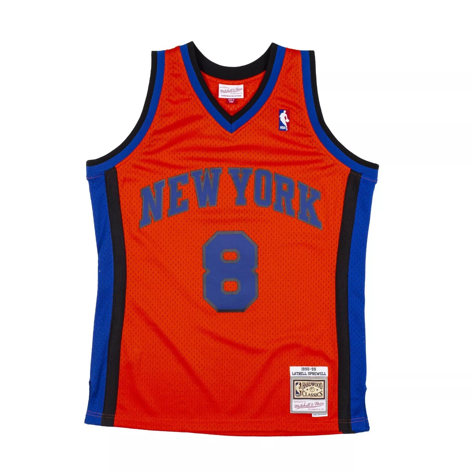 Latrell Sprewell New York Knicks 1998-99 HWC Authentic RELOAD Swingman Jersey