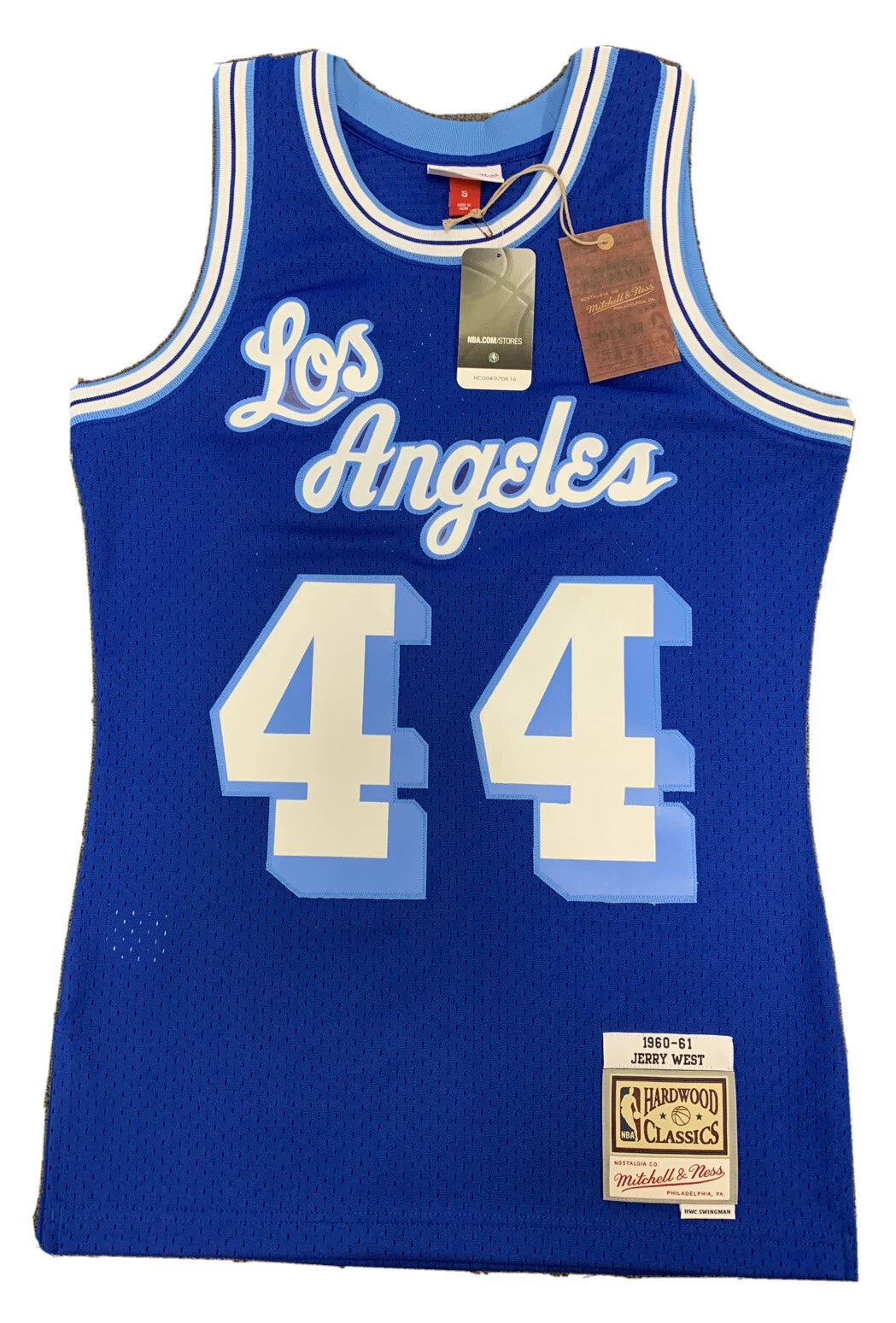 Mitchell & Ness Lakers Jerry West Blue 1960-61 Jersey Men's