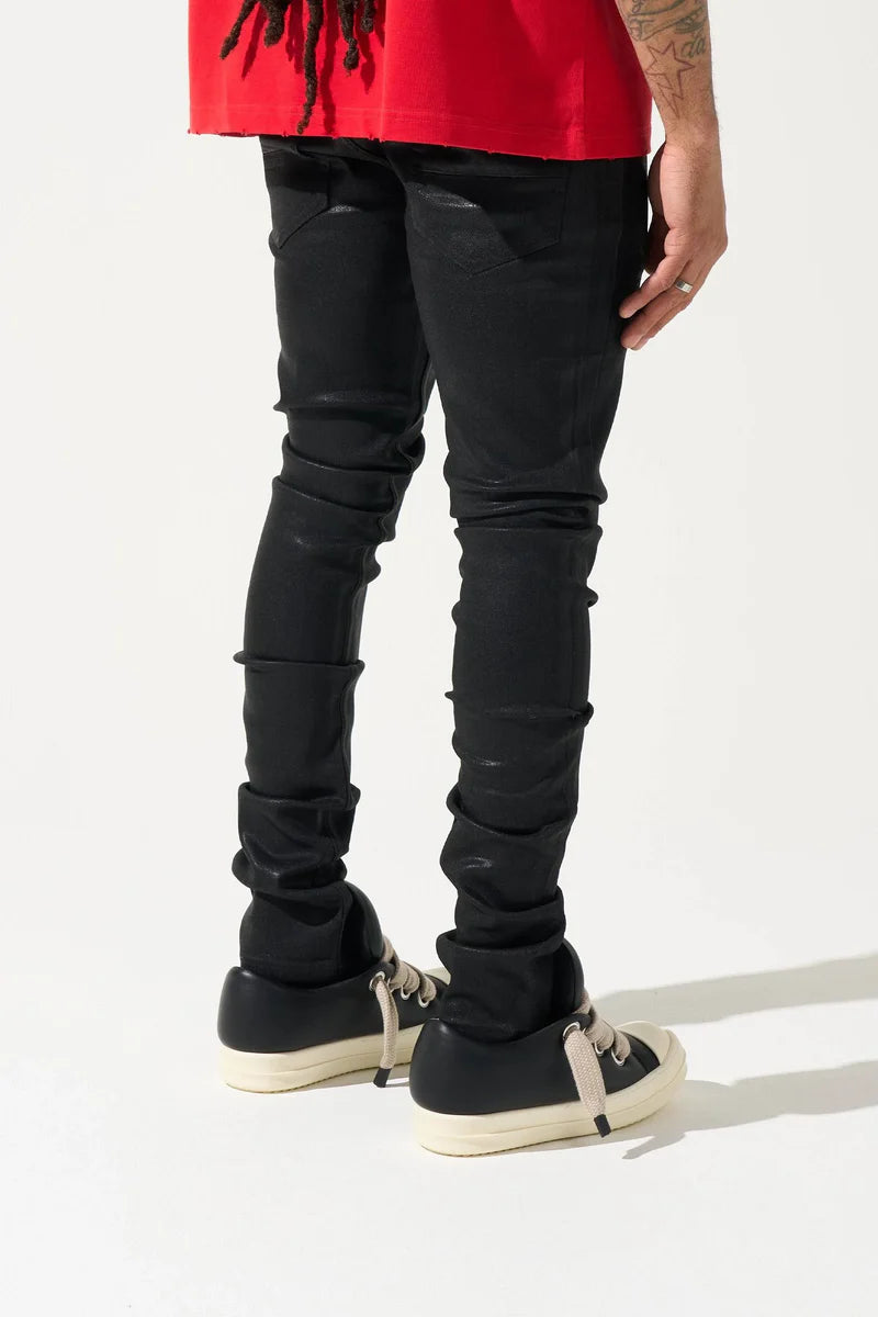 Serenede "Onyx" Polished Skinny Jeans