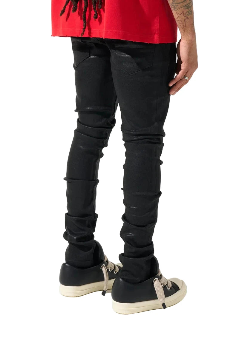Serenede "Onyx" Polished Skinny Jeans