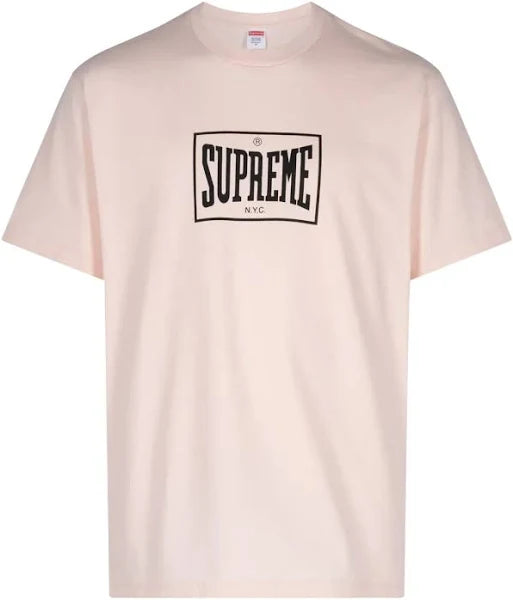 Supreme - Warm Up Pale Pink T-Shirt