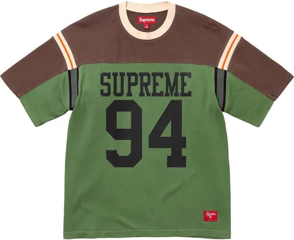 Supreme Split S/S Football Top Green