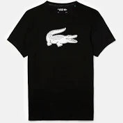 Lacoste T-Shirt Black-White Alligator