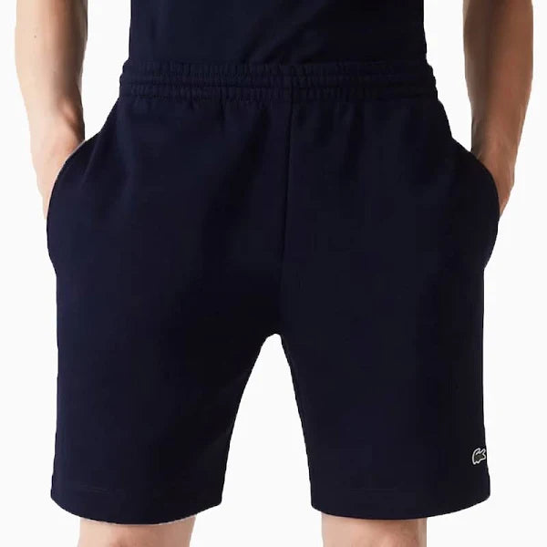 Lacoste Men's Organic Cotton Fleece Shorts navy