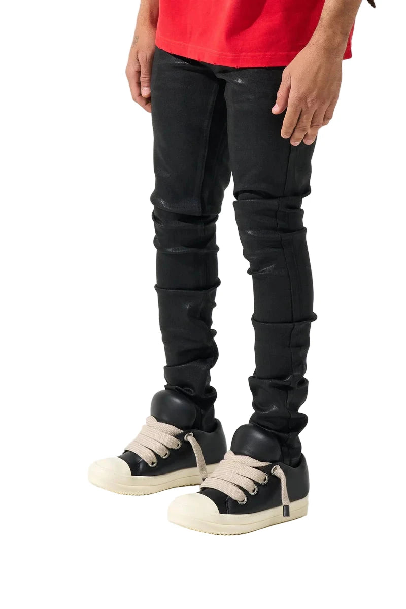 Serenede "Onyx" Polished Skinny Jeans