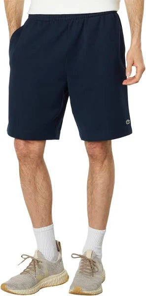Lacoste Men's Organic Cotton Fleece Shorts navy