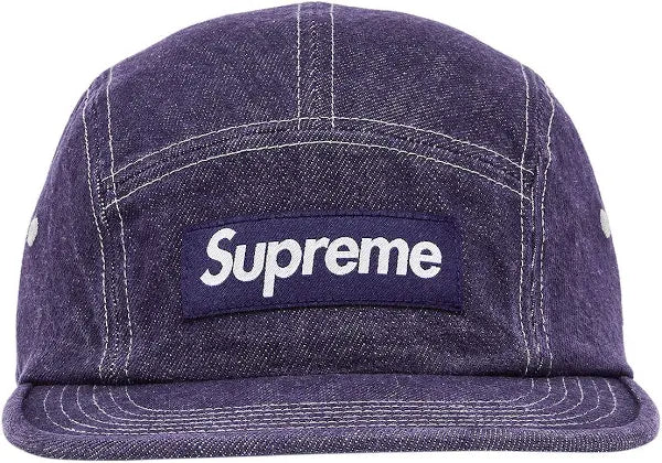 Supreme Denim Camp Cap (SS25) Purple